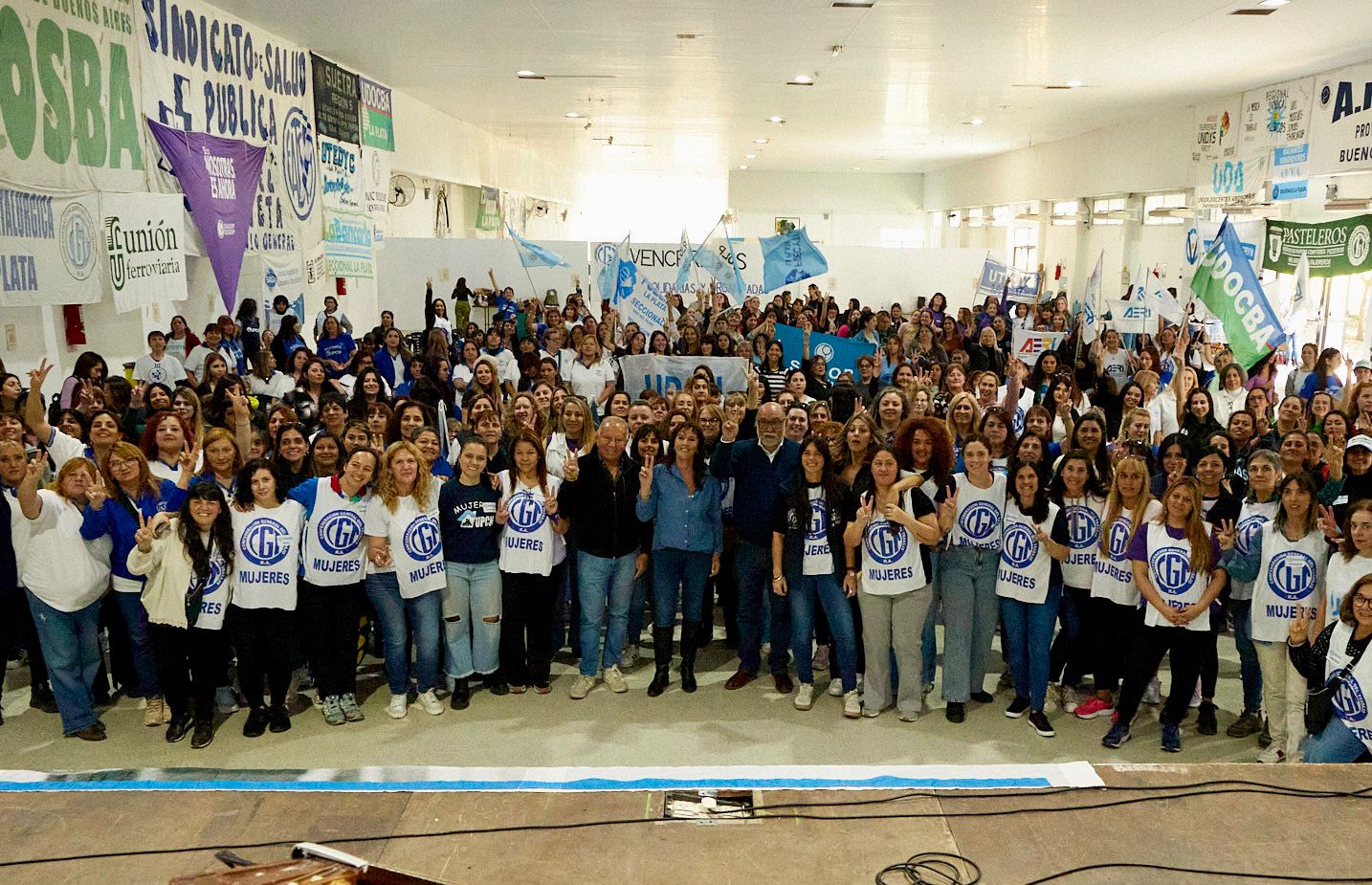 Un éxito total: se celebró el 2° plenario de mujeres CGT Regional La Plata